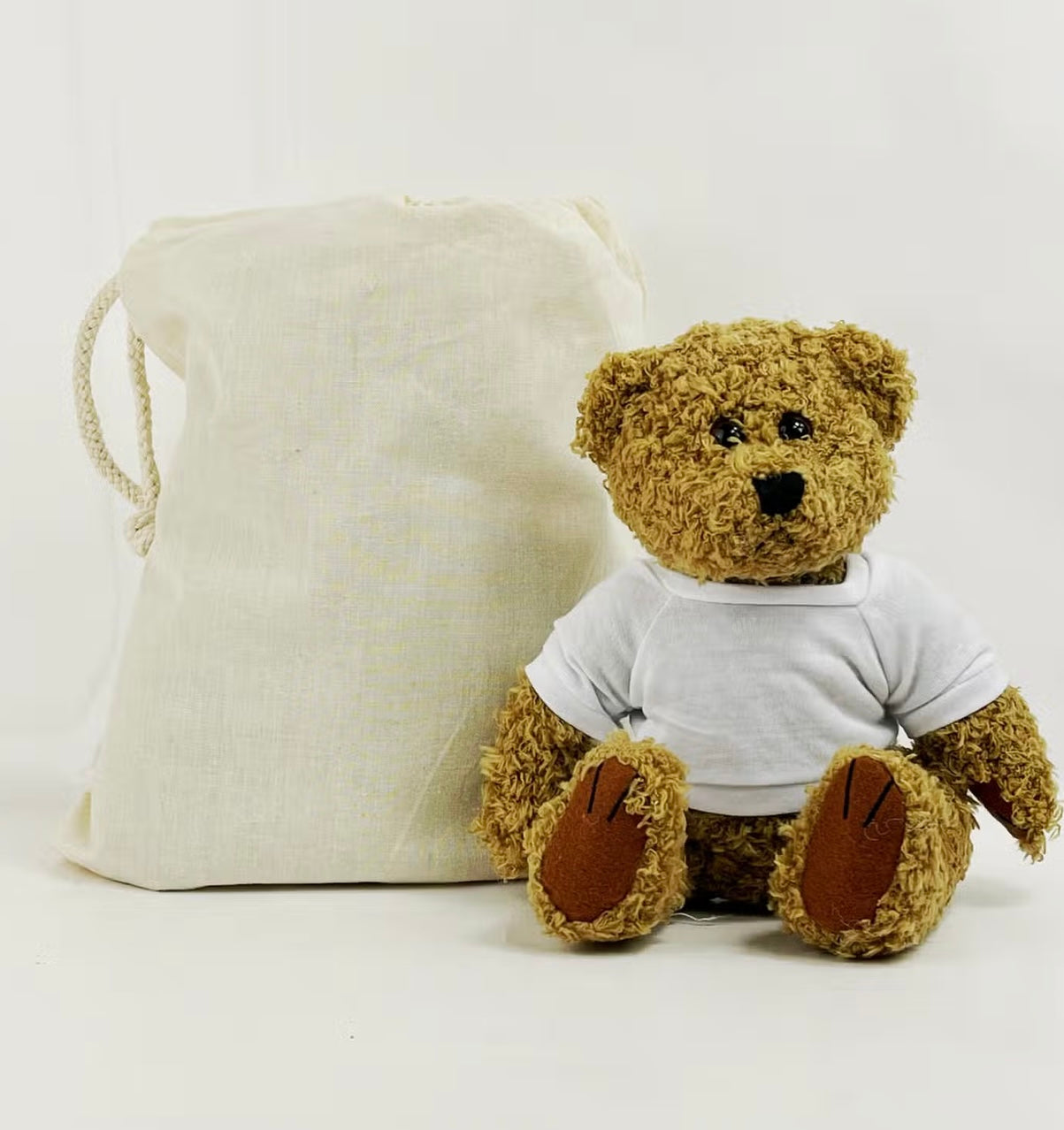 Personalized Teddy Bear with Bag, Baby Shower Gift