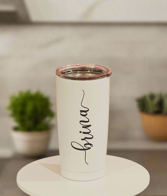 Personalized White Tumbler 18.5 oz.