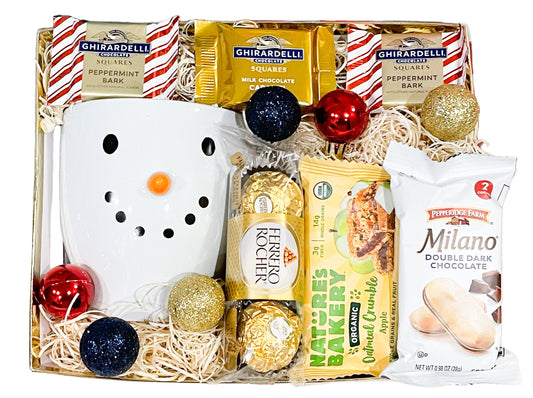 Holiday Snowman Treat Basket