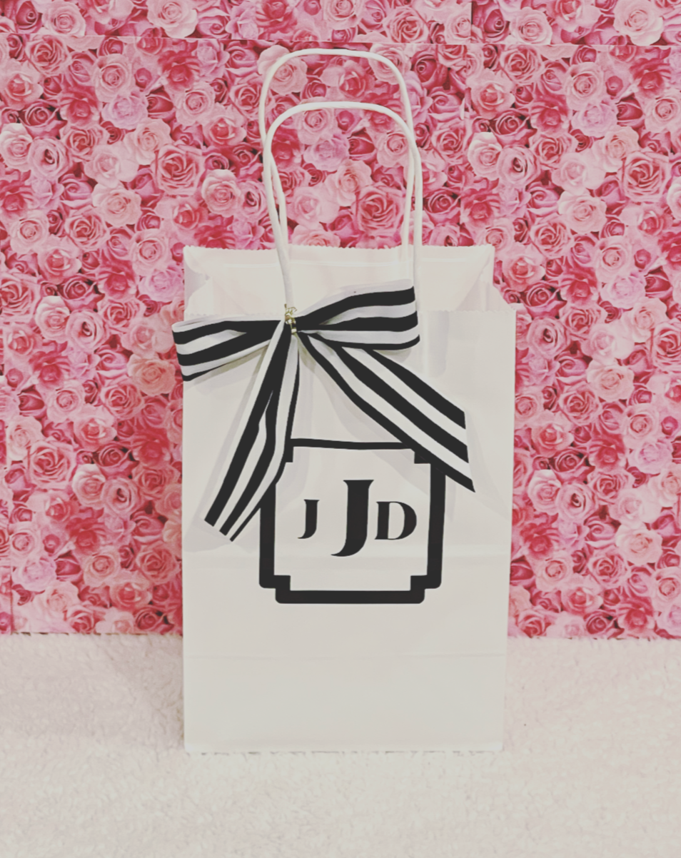 Personalized Reusable Gift Bag with Handles and Ribbon Option, Gift for Clients, Real Estate, Coworker, Friend