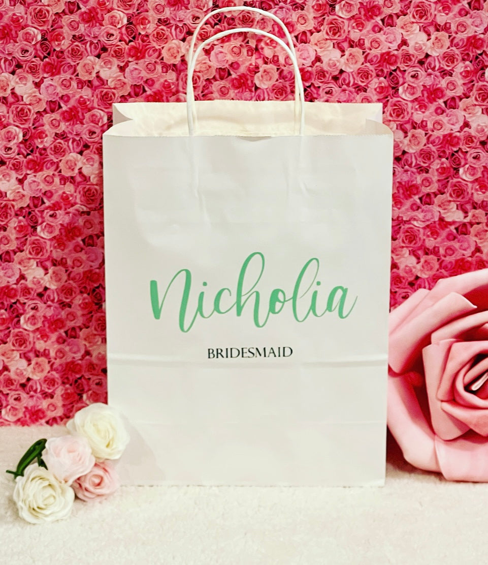 Personalized Bridal Party Gift Bags Gifts by Jessy