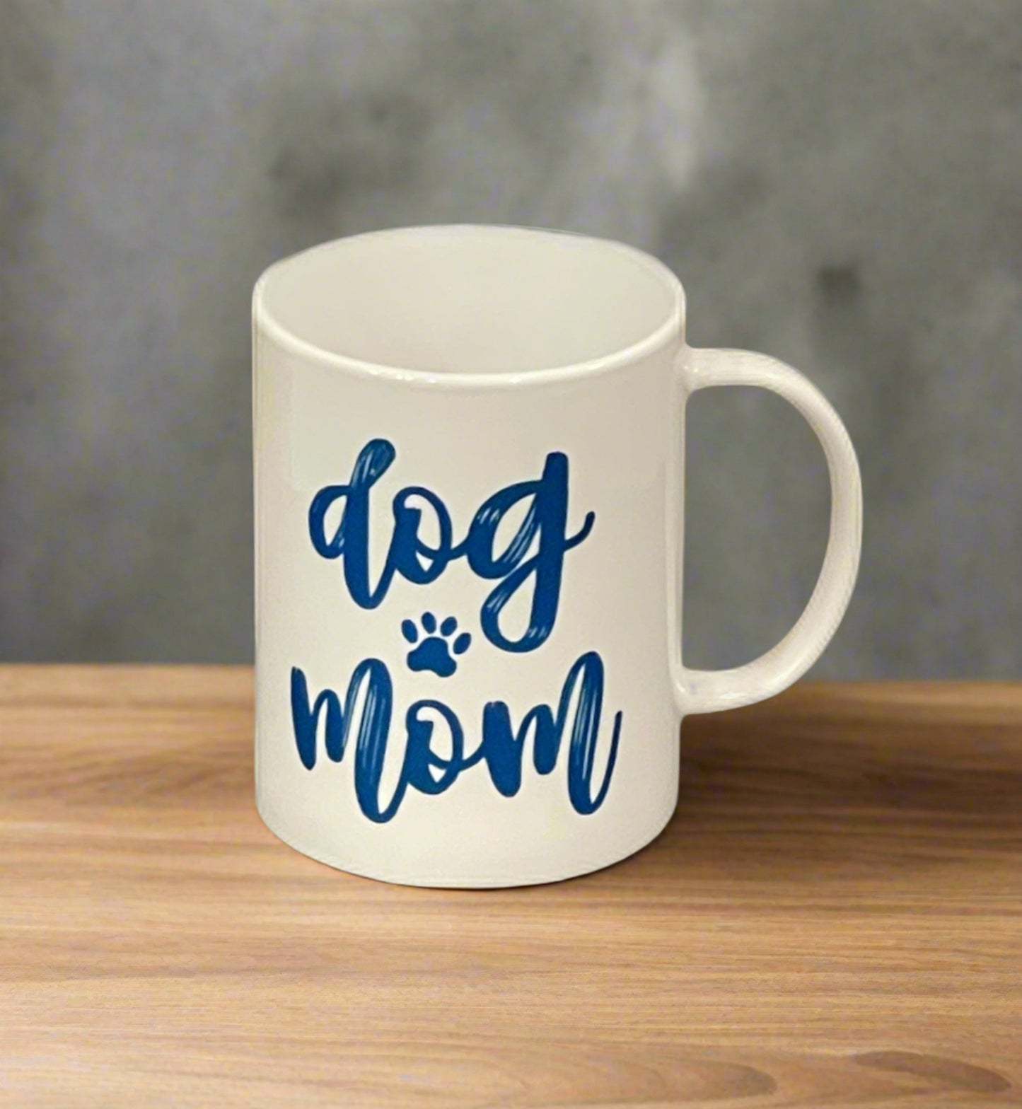 M01- Dog Mom with Blue Paws Mug 15 fl. oz.